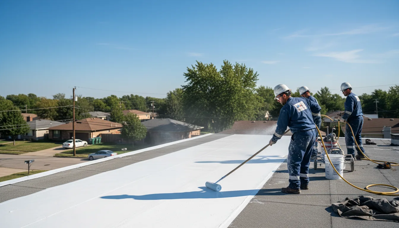 Commercial roof coating in Pioneertown, CA near me